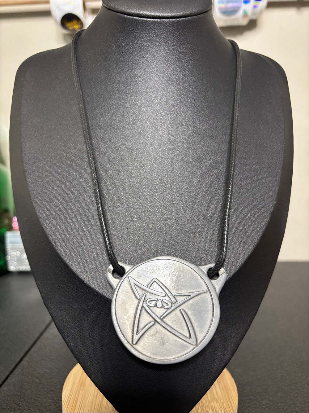 Howard Lovecraft Frozen Kingdom Silver Tone Star Medallion Pendant Necklace
